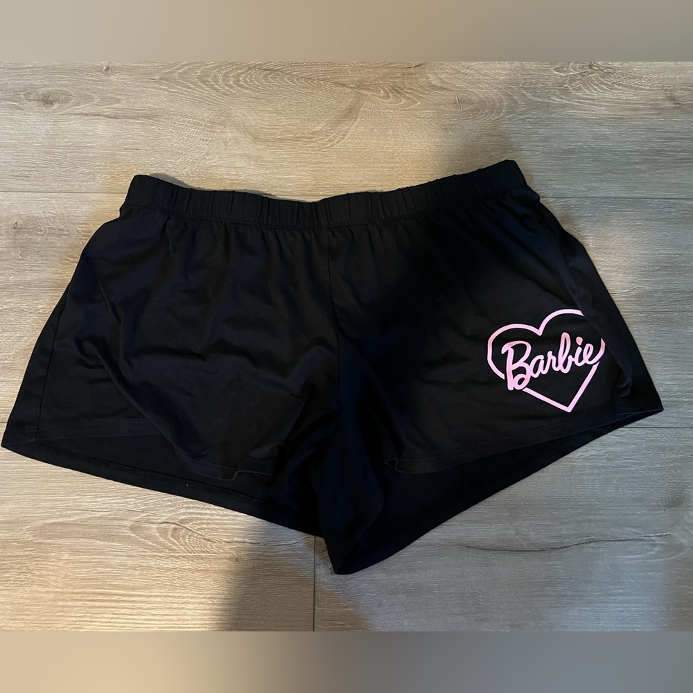 Barbie Black Pajama Shorts